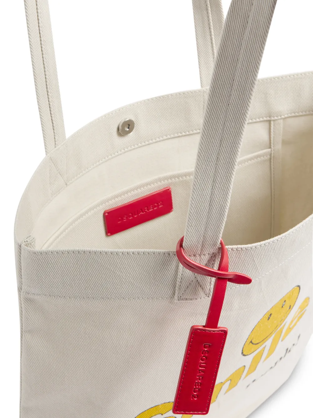 DSQUARED2 Smiley X D2 shopper Beige