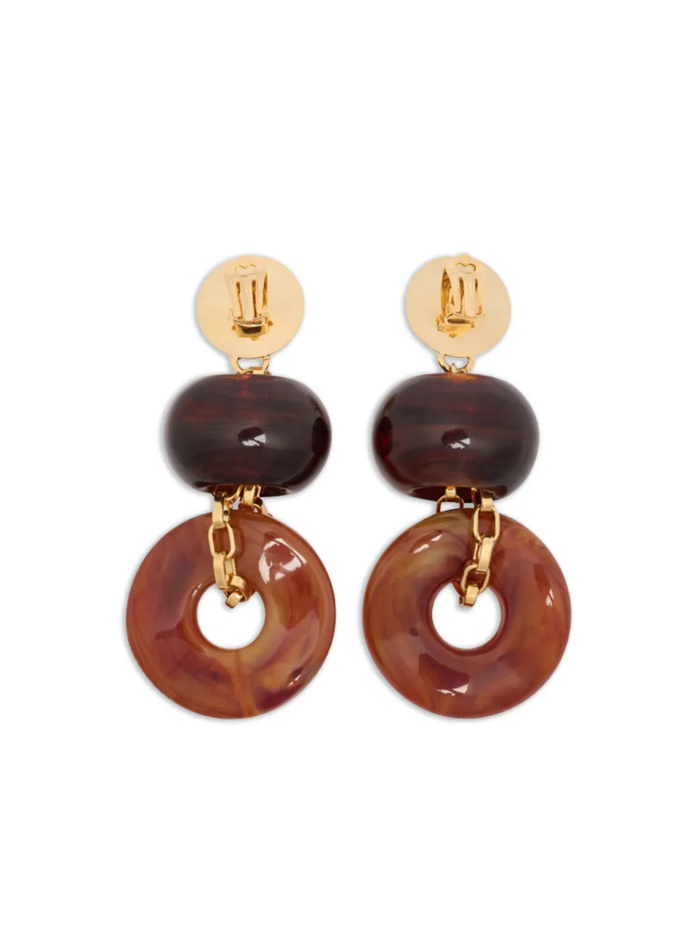  Dsquared2 Beaded Dangle Earrings - Gold 