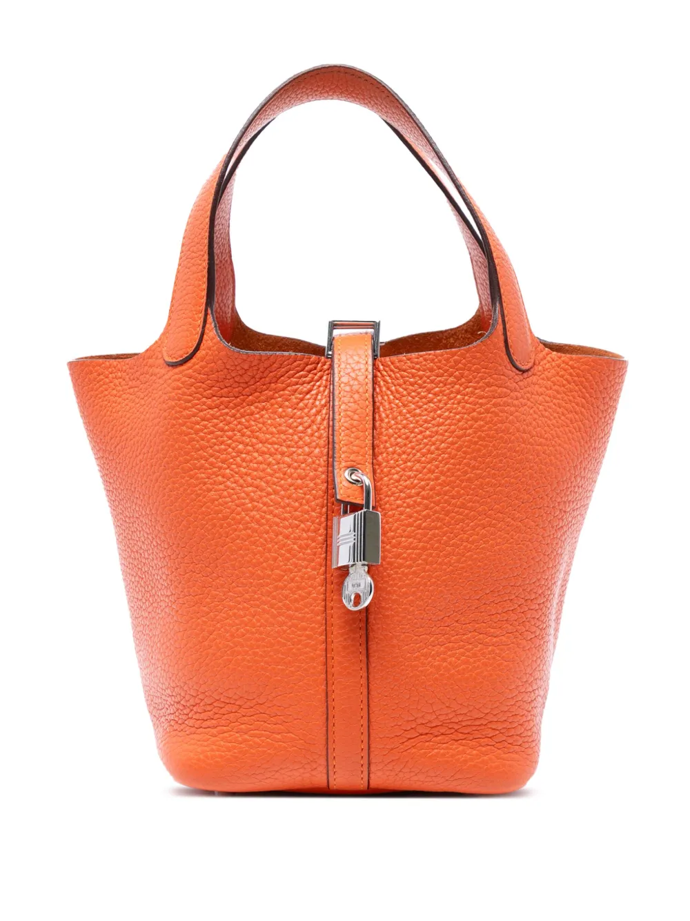 Hermès Pre-Owned 2015 Clemence Picotin Lock 18 handbag - オレンジ