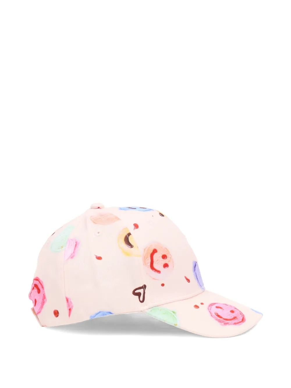 Molo Printed Peak Cap In Pink