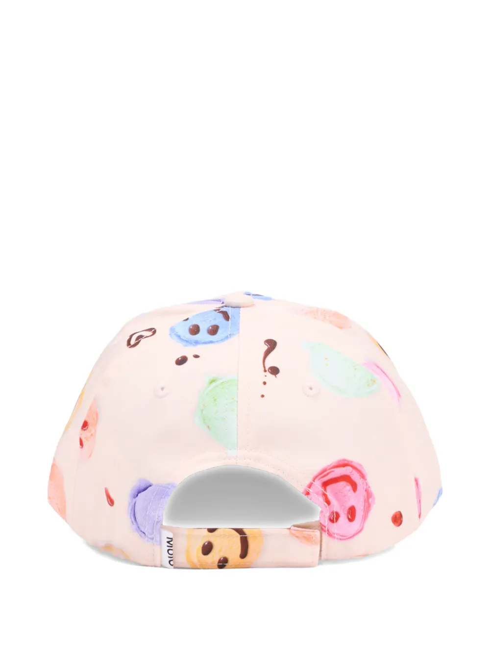 Molo Printed Peak Cap In Pink