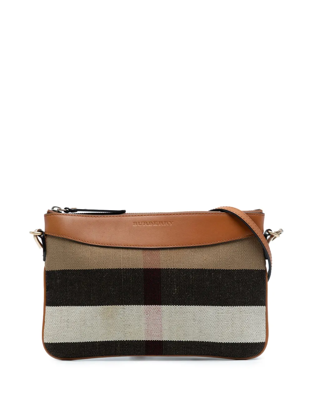Burberry Pre-Owned 2000-2017 Mega Check Canvas Peyton crossbody bag -