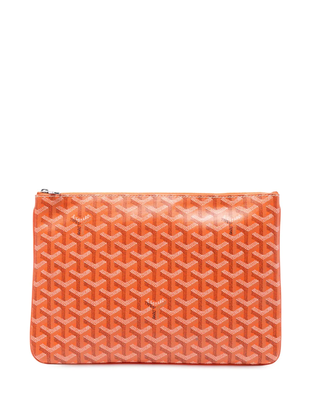 Goyard Pre-Owned 2017 Goyardine Senat MM clutch bag | Orange | Image 1