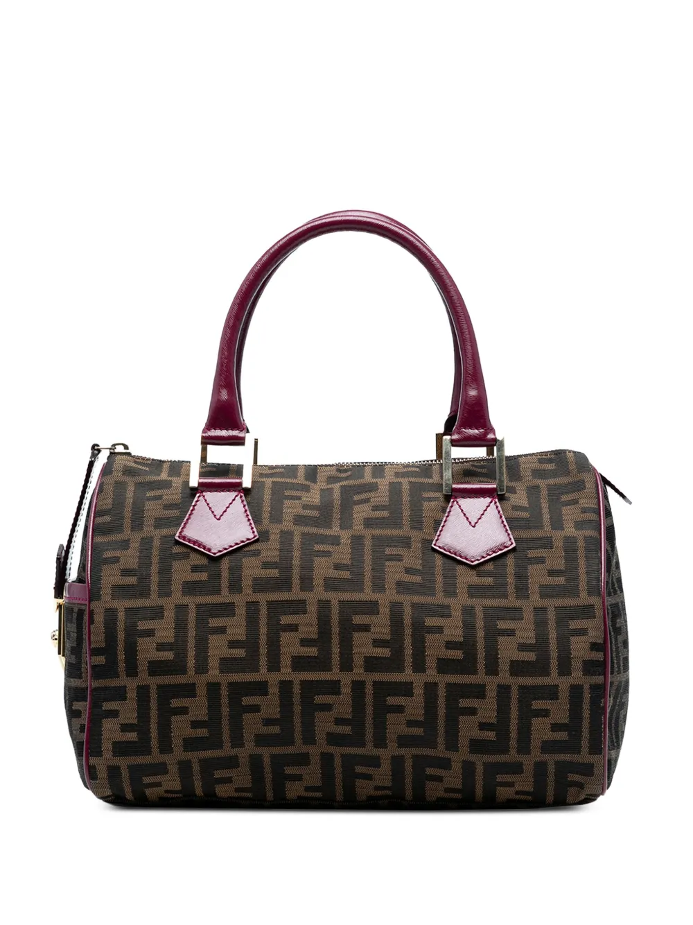 Fendi Pre-Owned 2000-2010 Zucca Canvas boston bag | Purple | Image 1