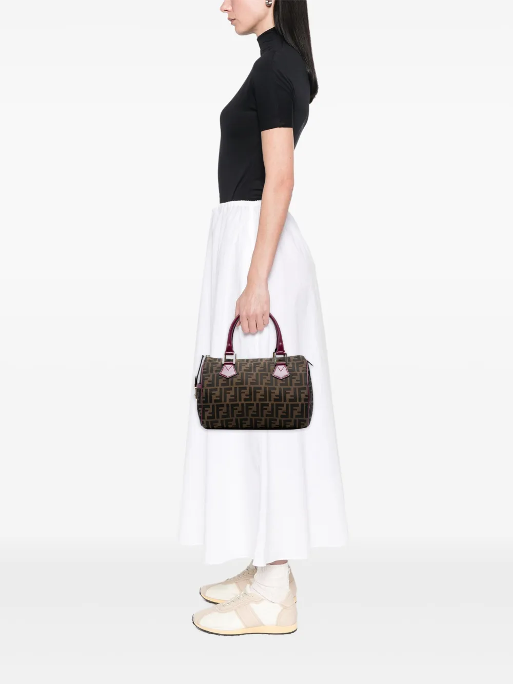 Fendi Pre-Owned 2000-2010 Zucca Canvas boston bag | Pre-Owned | Image 2