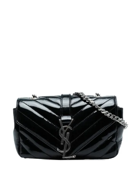 Saint Laurent Pre-Owned 2015 Baby Patent Chevron Classic Monogram Chain Bag crossbody bag