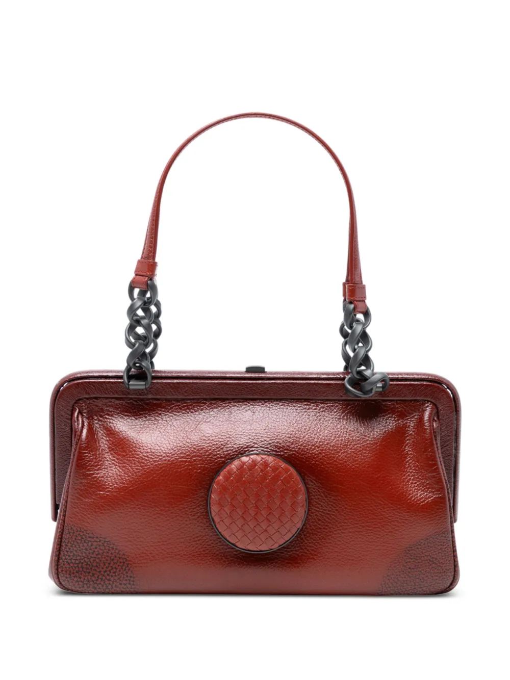 Bottega Veneta Pre-Owned 2012-2025 Leather Doctor Frame handbag - レッド