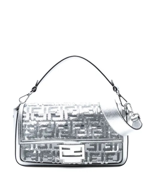Fendi Pre-Owned 2010-2025 Nicki Minaj Medium Sequined PVC FF 1974 Baguette satchel