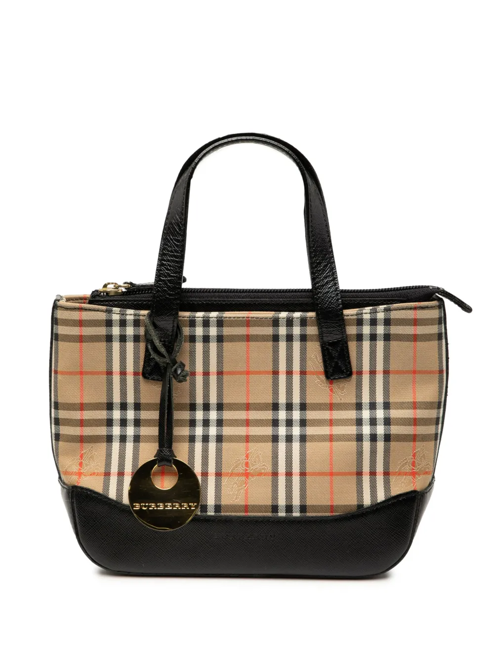 Burberry Pre-Owned 2000-2017 Haymarket Check Canvas handbag - ブラウン