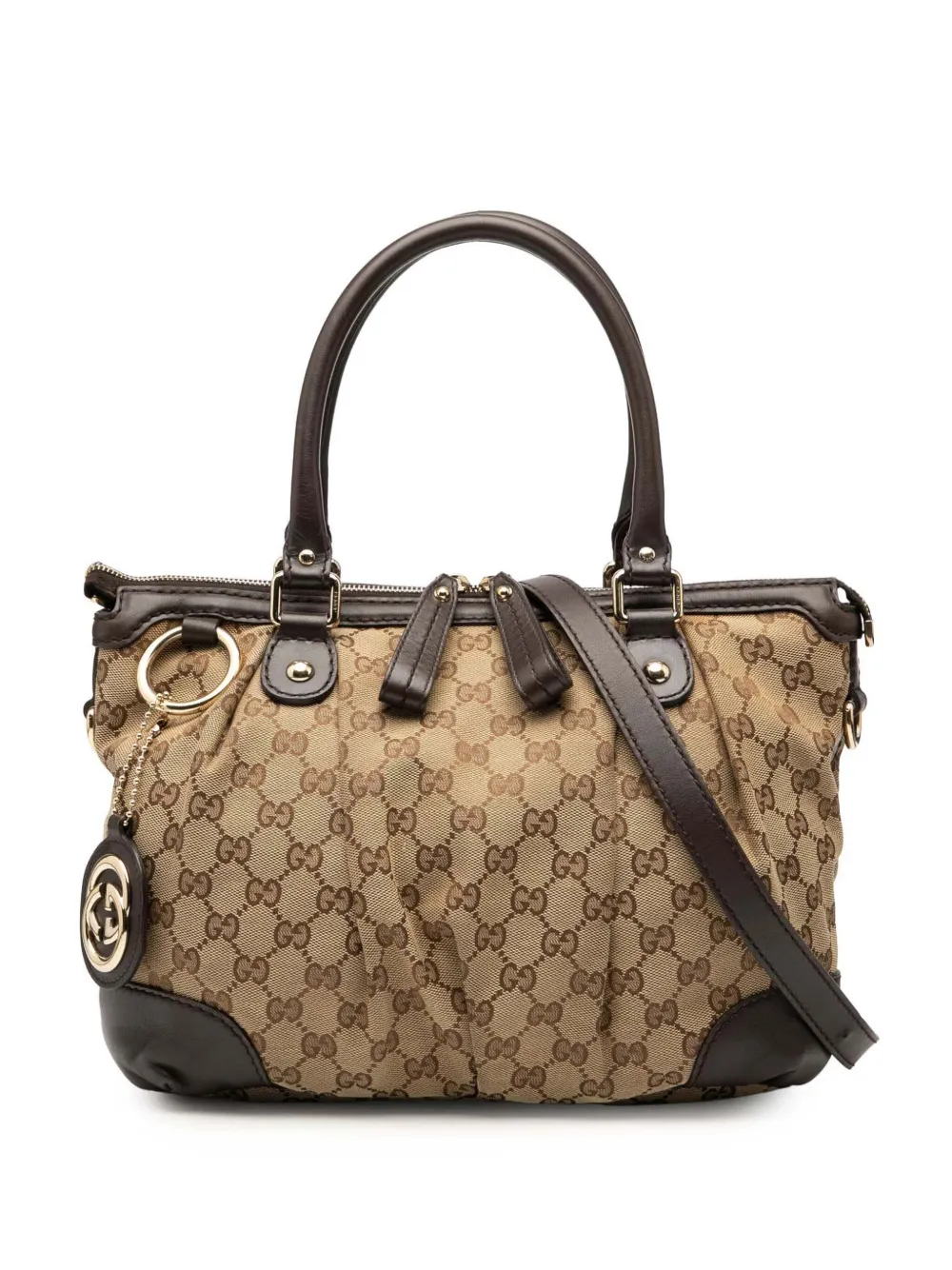 Gucci Pre-Owned 2016-2025 GG Canvas Sukey satchel - ブラウン