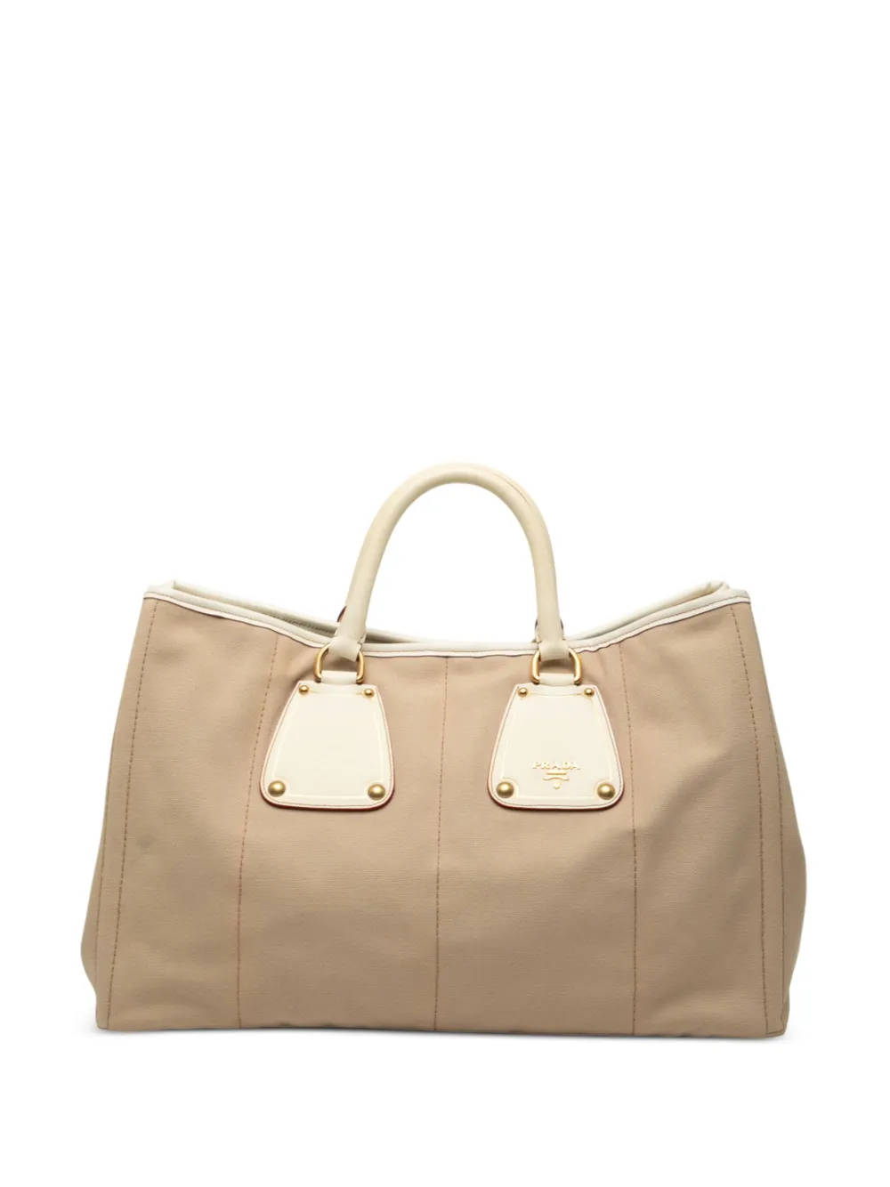 Prada Pre-Owned 2000-2010 Canvas Canapa tote bag - ブラウン