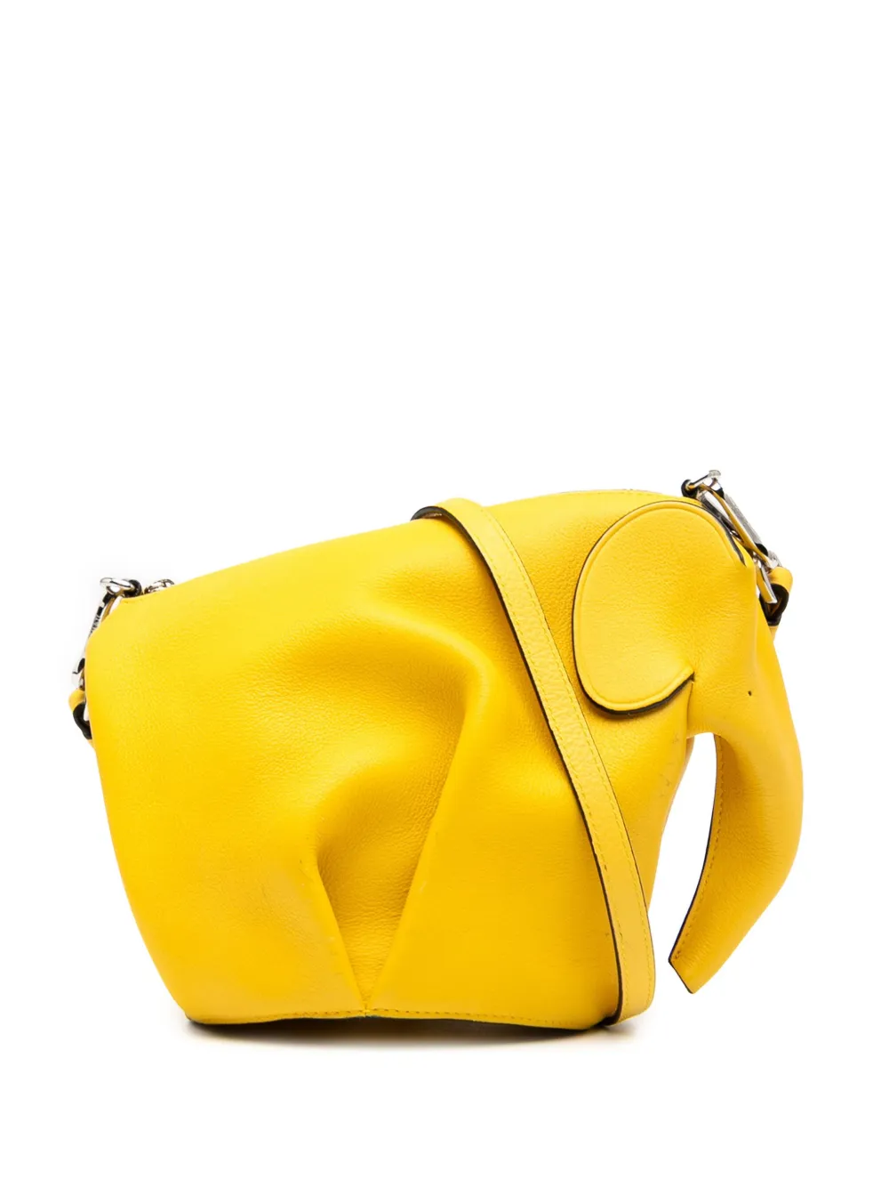 Loewe Pre-Owned 2018 Mini Calfskin Elephant crossbody bag - イエロー