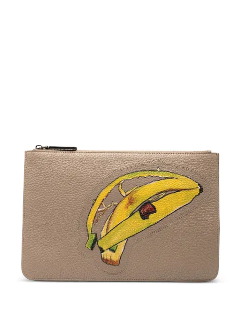 Fendi Pre-Owned 2010-2025 Sue Tilley Leather Banana Zip clutch bag