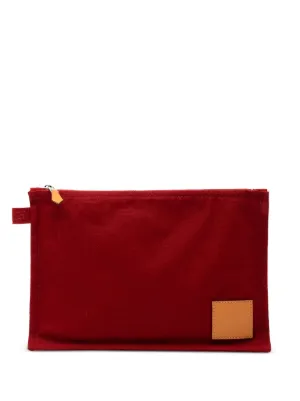 Hermès Pre-Owned 2000-2026 Toile Bora Bora Zip GM Pouch | Green