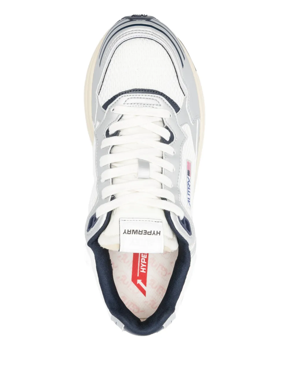 Autry Hiperway sneakers met vlakken Wit