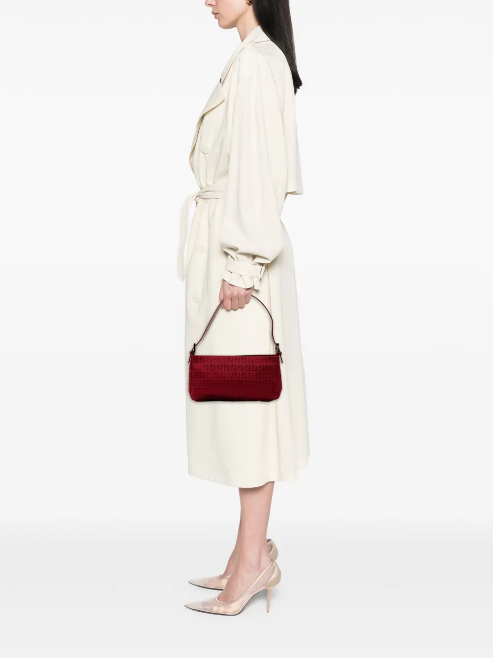 Fendi Pre-Owned 2000-2010 Zucchino Canvas Pochette shoulder bag | Pre-Owned | Image 2