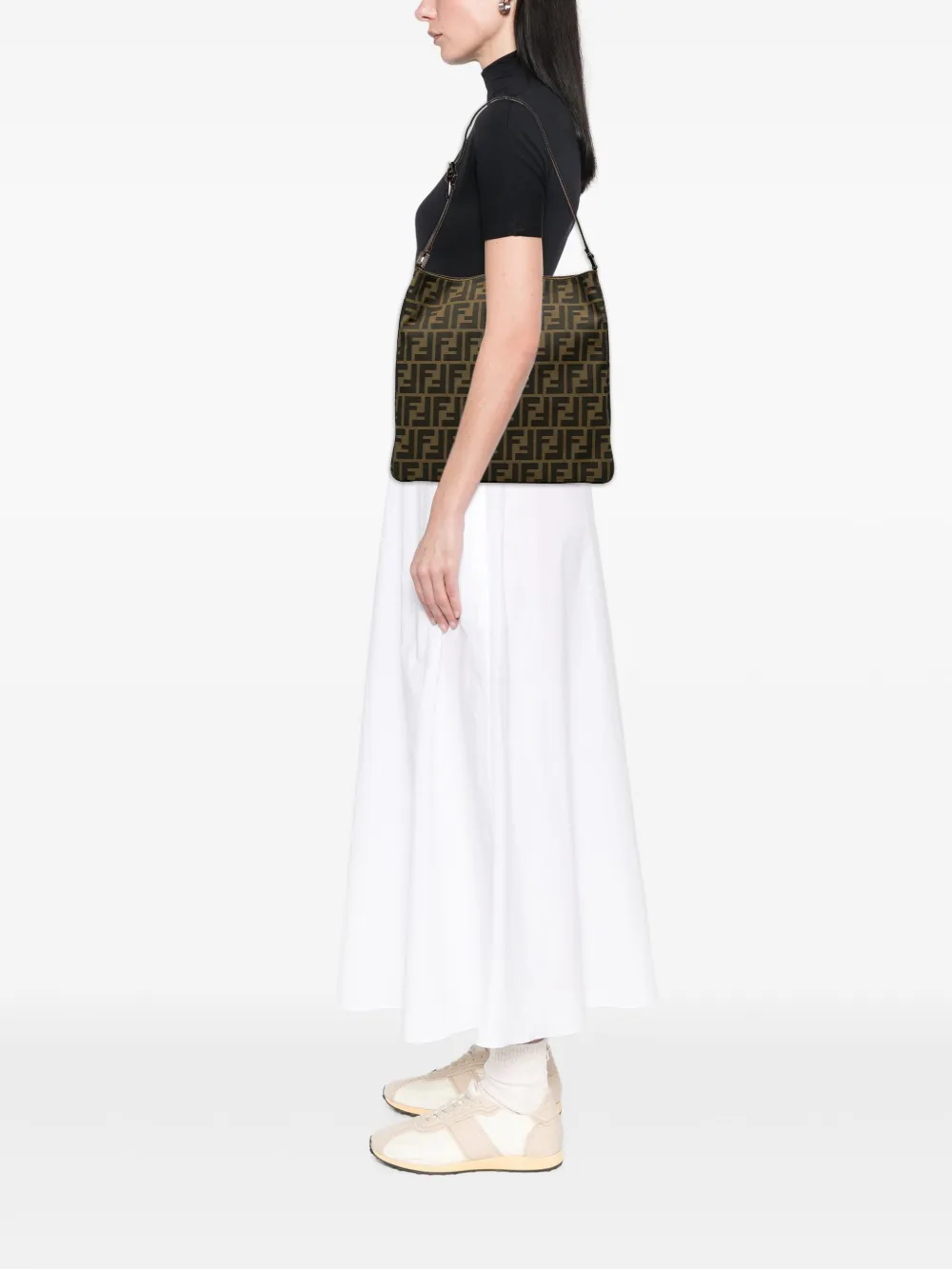 Fendi Pre-Owned 1990-2010 Zucca Canvas shoulder bag | Pre-Owned | Image 2