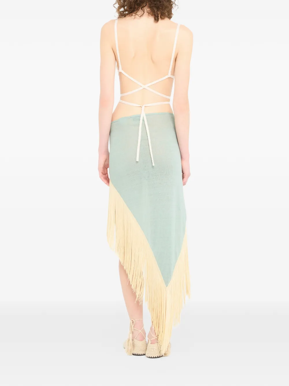 Alanui Mermaid Inside pareo midi-rok Groen