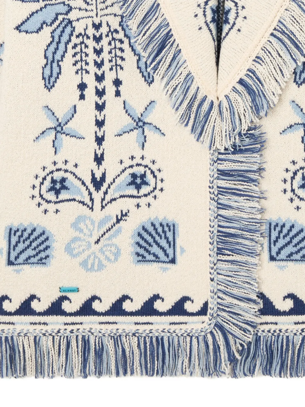 Alanui Echoes Of The Island Belted Cardi-coat In Neutral