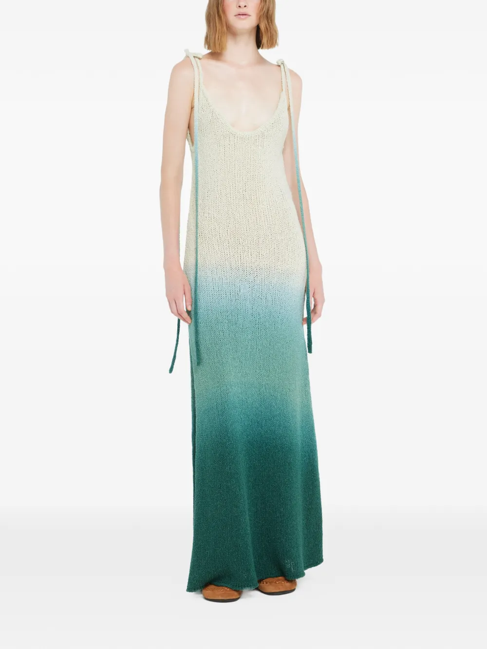 Wave Bloom Maxi Dress