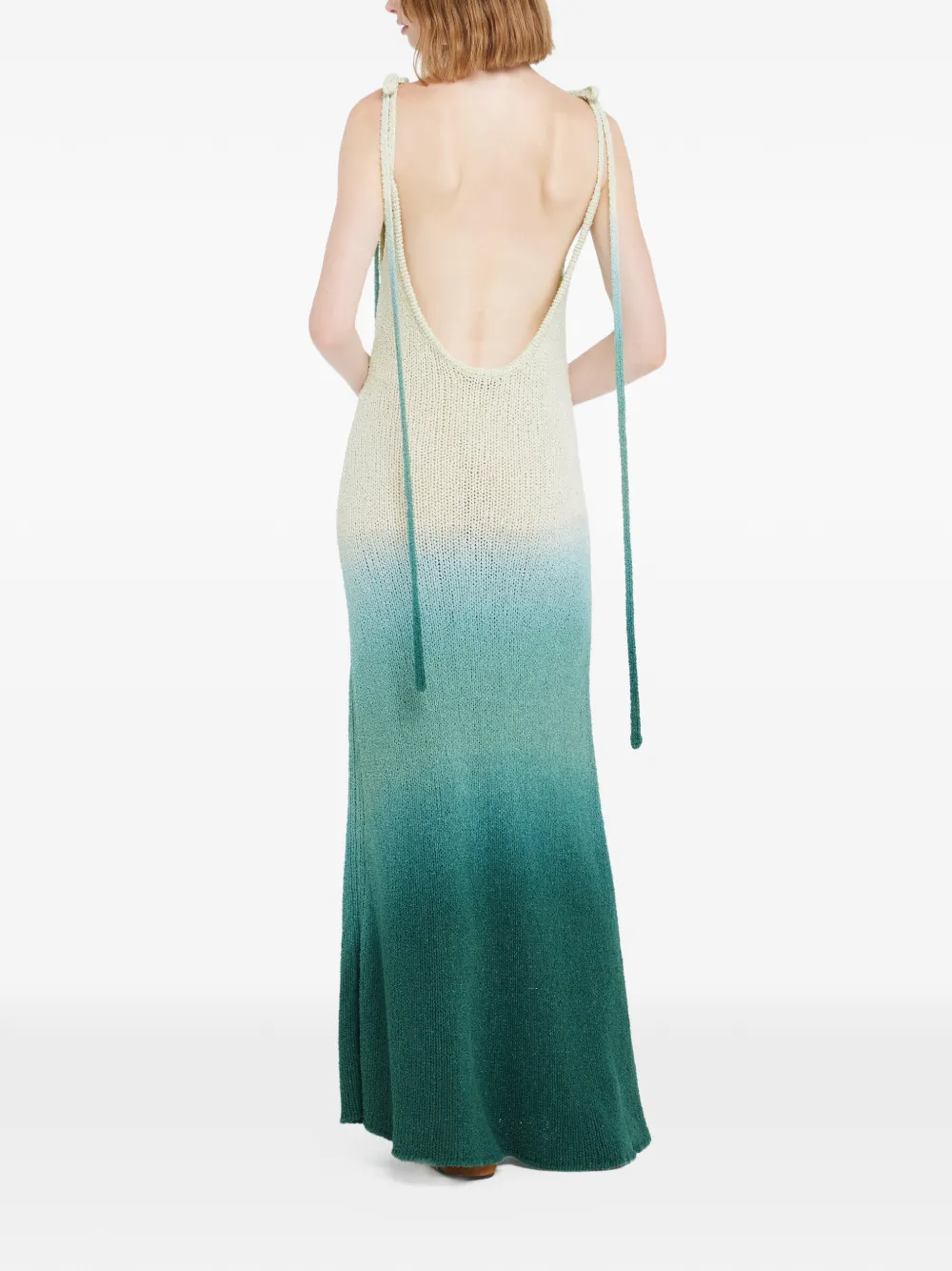 Wave Bloom Maxi Dress