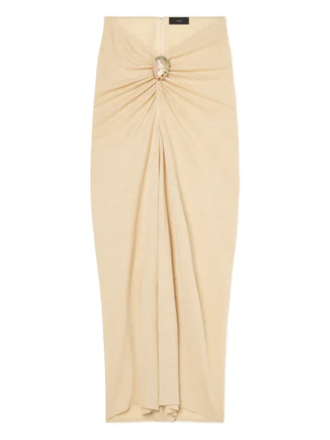 Alanui Mermaid draped midi skirt