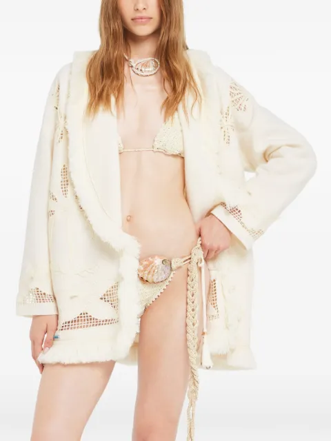 Alanui  Island’s Diary openwork cardi-coat