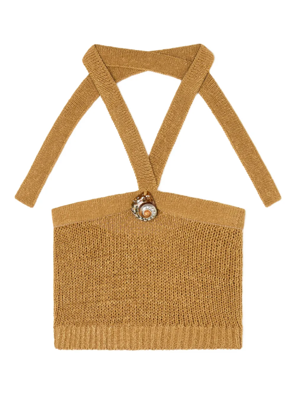 Alanui Top con decorazione - Marrone