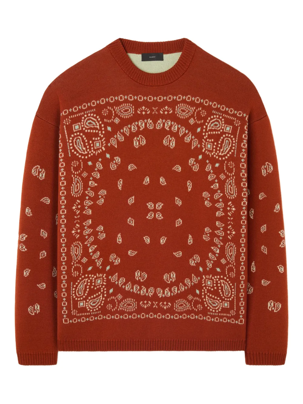  Alanui Bandana Jacquard Sweater - Brown 