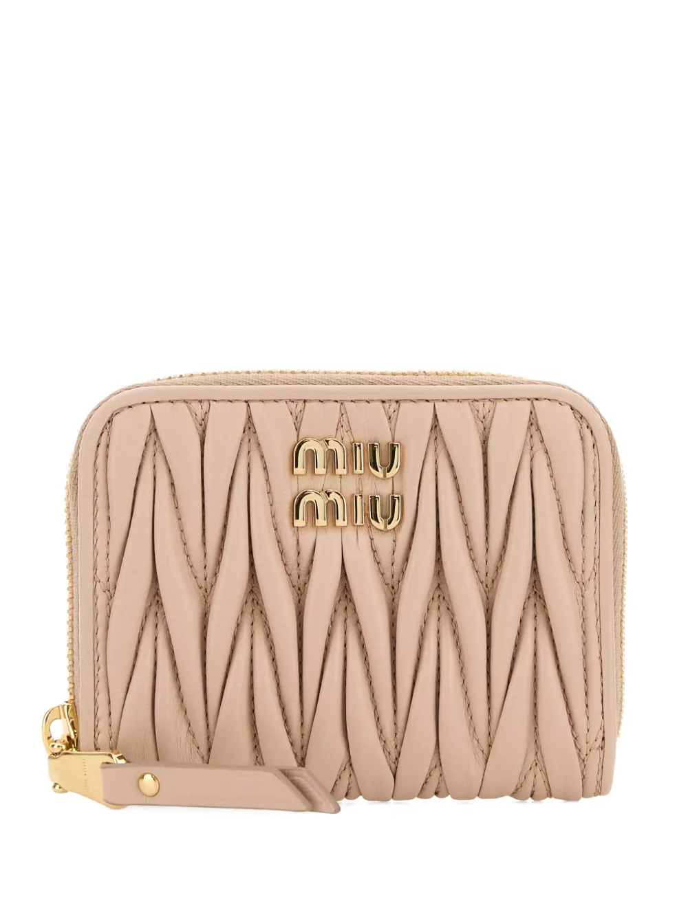 Miu Miu skinnväska med logotyp | rosa | Image 1