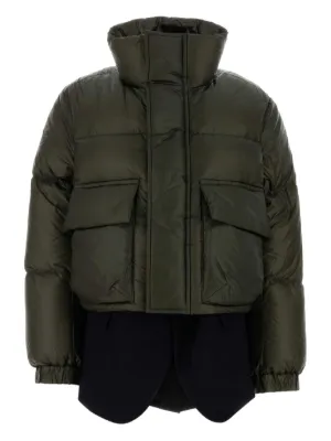 Sacai ナイロン ダウンジャケット | ブラック | FARFETCH JP
