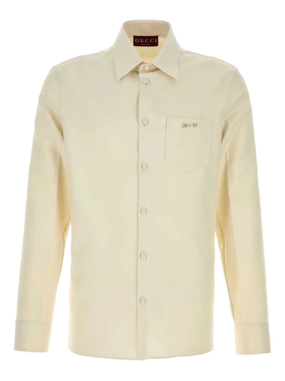 Gucci Panama overhemd met zak Beige