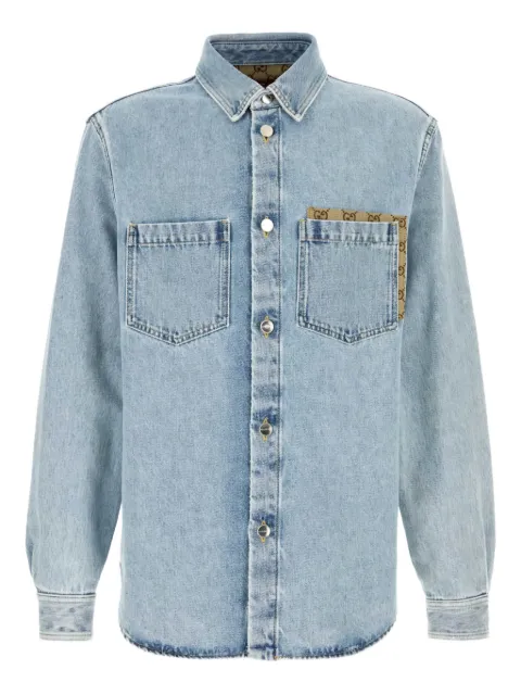 Gucci chest-pocket monogram-detail denim shirt