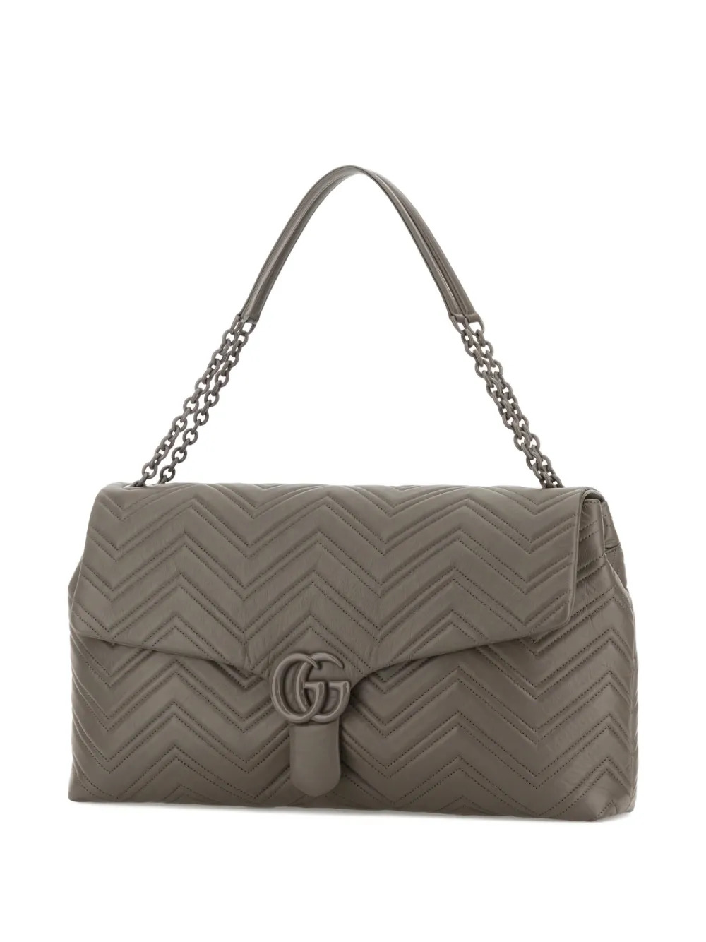 Gucci Maxi Gg Marmont-motif Shoulder Bag In Burgundy