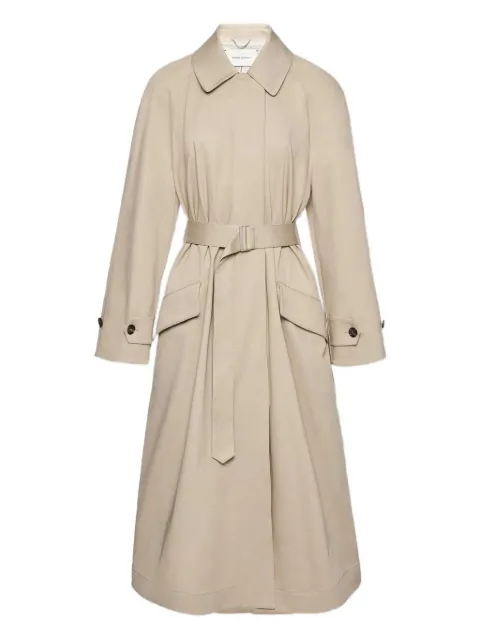 Magda Butrym flap pocket belted gabardine coat