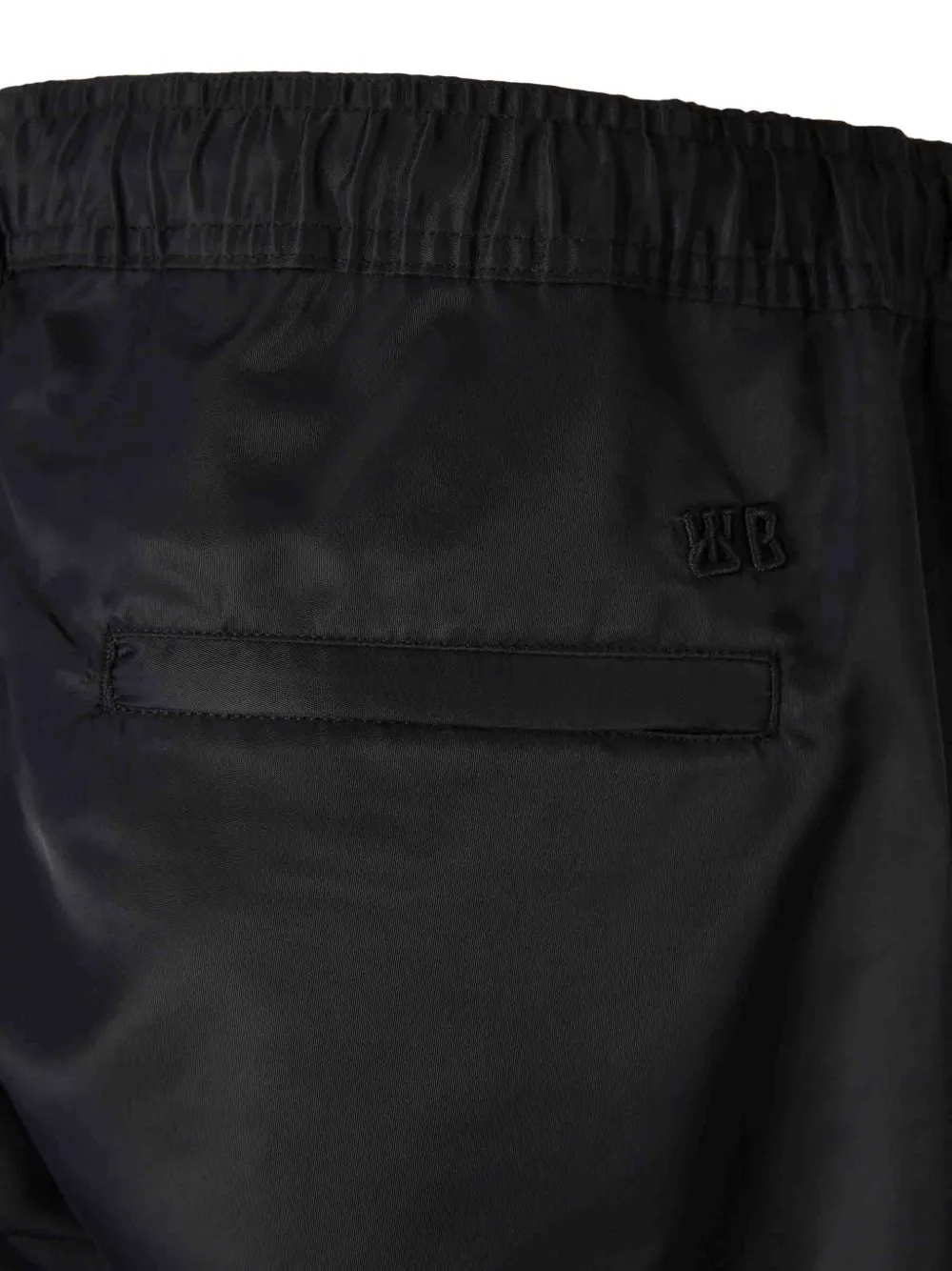 Wales Bonner elasticated-waistband trousers Zwart