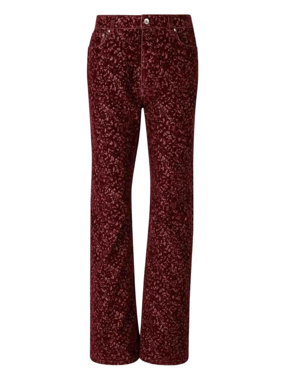 Rabanne Laser Print Baggy Trousers In Red