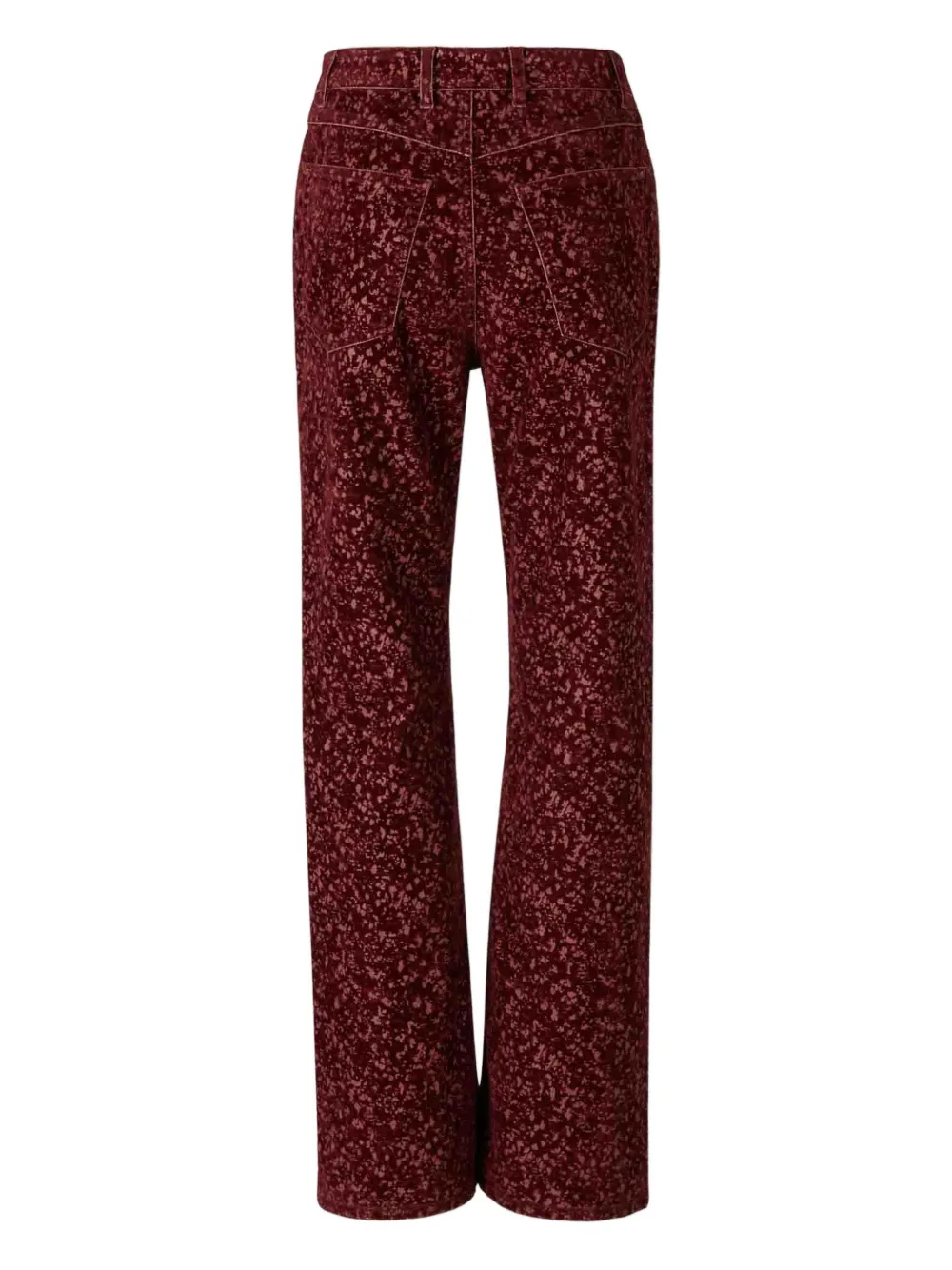 Rabanne Laser Print Baggy Trousers In Red