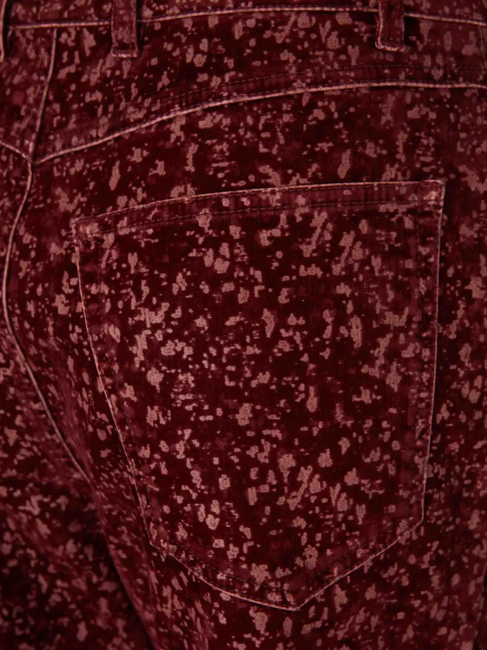 Rabanne Laser Print Baggy Trousers In Red