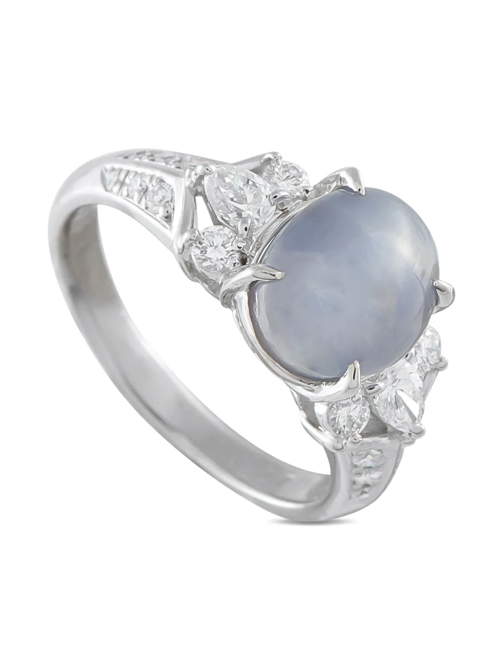 LB Exclusive platinum diamond and sapphire ring - シルバートーン LB Exclusive platinum diamond and sapphire ring - シルバートーン