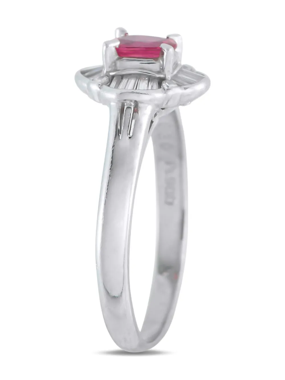 LB Exclusive platinum diamond and ruby ring | Image 2
