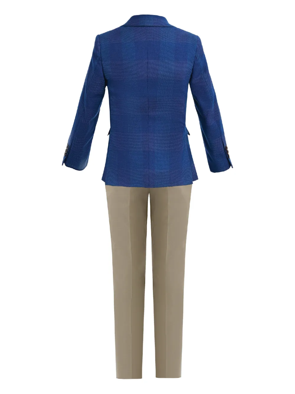 Moustache Single-breasted Suit Set (set Of Four) In Blue