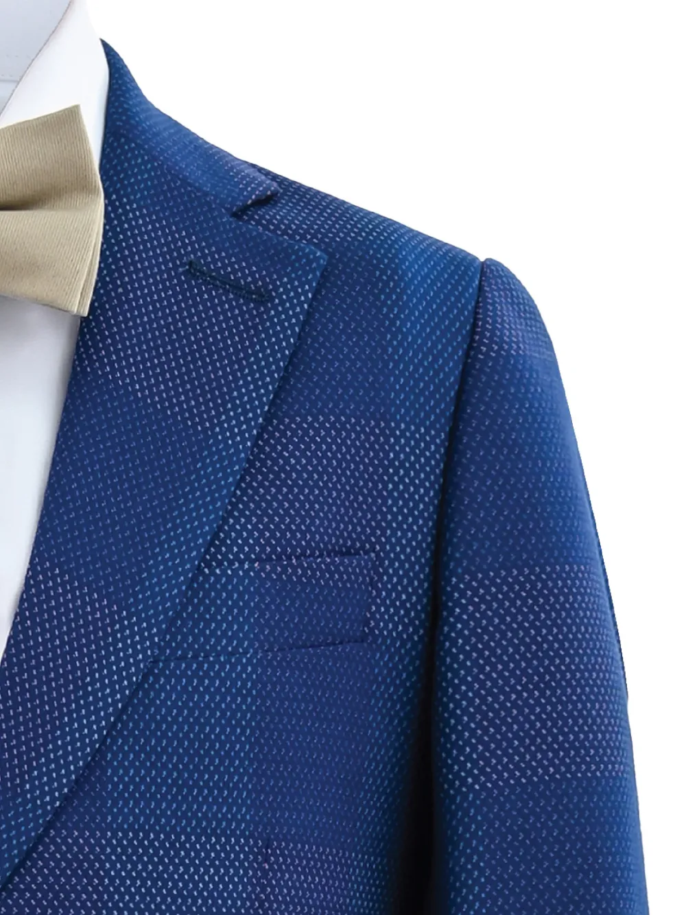  Moustache Single-breasted Suit - Blue 