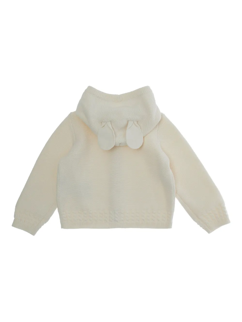 Emporio Armani Kids Vest met oordetail en logo Beige