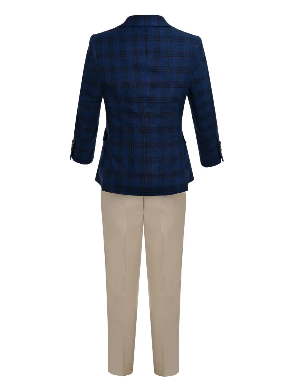 Moustache plaid-pattern suit set (set of three) | Two Piece Suits | Image 2