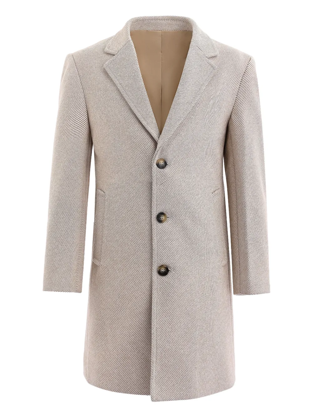 Moustache Kids' Single-breasted Wool Coat In Neutral