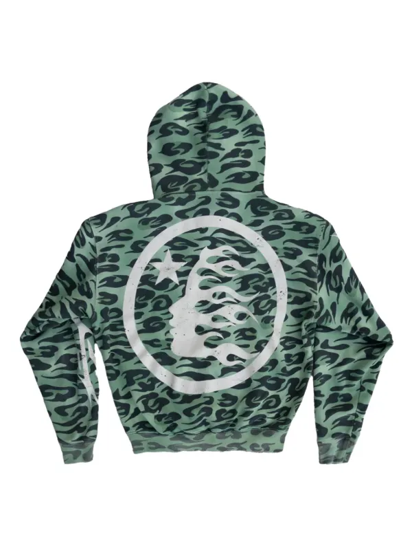 HELLSTAR zip-up Hoodie | Green | FARFETCH
