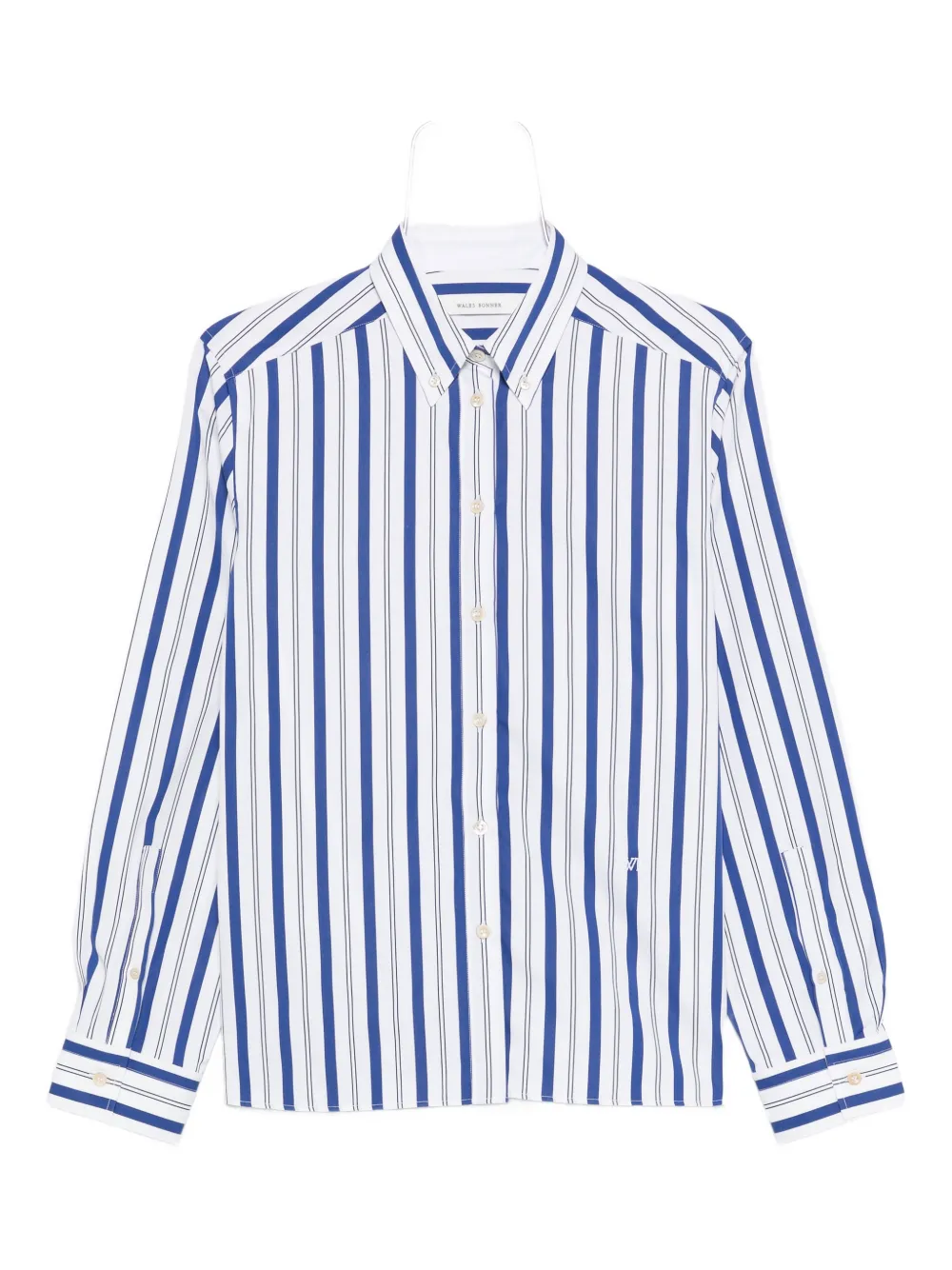 Wales Bonner striped button-fastening shirt - Bianco
