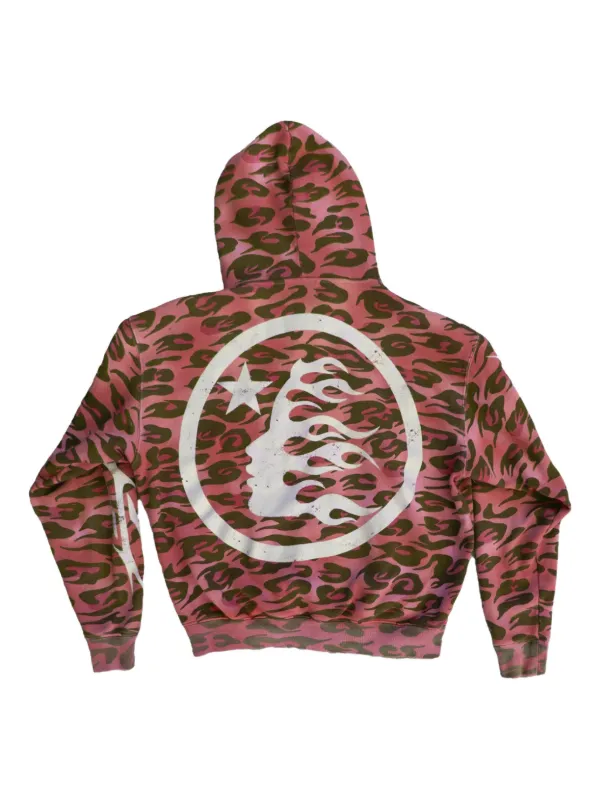 HELLSTAR zip-up Hoodie | Pink | FARFETCH