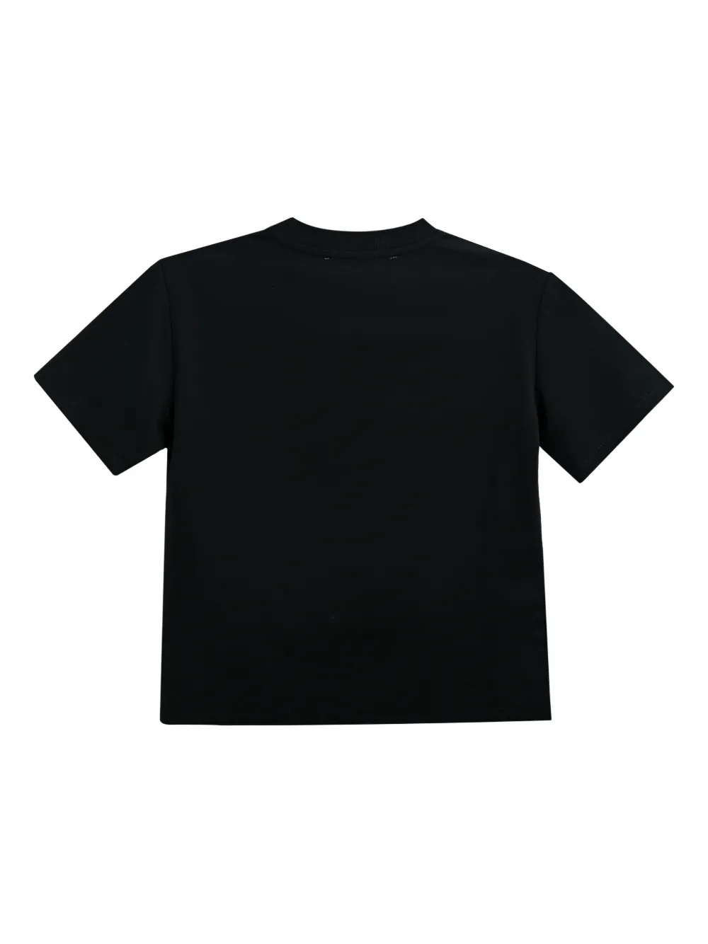 Moustache Logo-detail Short-sleeve T-shirt In Black